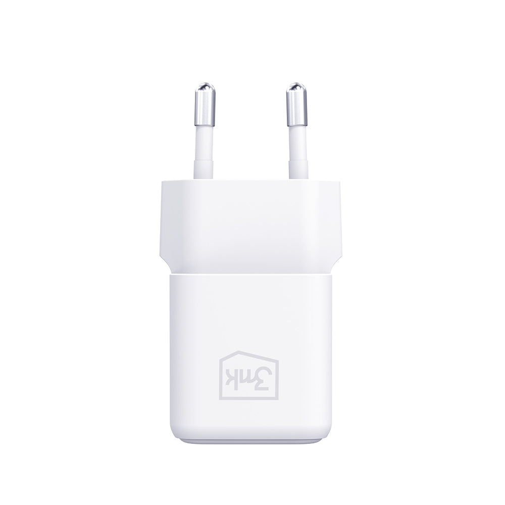 Network Charger with USB-C Cable 3MK Hyper, 25W, 3A, 1 x USB-C, White