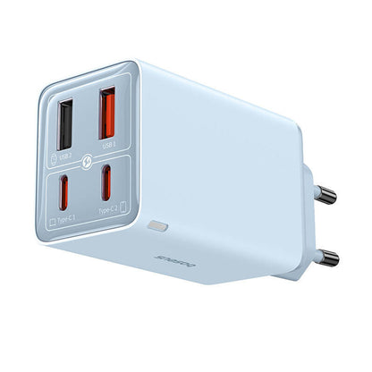 Netzteil mit USB-C-Kabel Baseus GaN6 Pro, 65W, 3,25A, 2 x USB-A - 2 x USB-C, Blau P10162701313-00