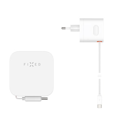 Netzladegerät mit USB-C Kabel Fixed, 65W, 3.25A, 1 x USB-C, Schwarz