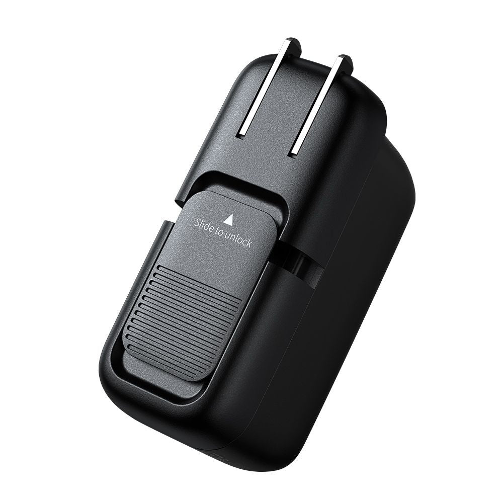 McDodo CH-8442 Mecha Travel Network Charger with USB-C Cable, 65W, 5A, 1 x USB-A - 2 x USB-C, Black