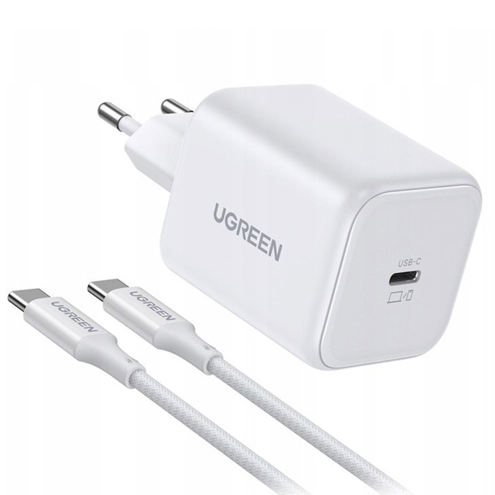 Netzteil mit USB-C-Kabel UGREEN X524 (65055), 45W, 3A, 1 x USB-C, Weiß