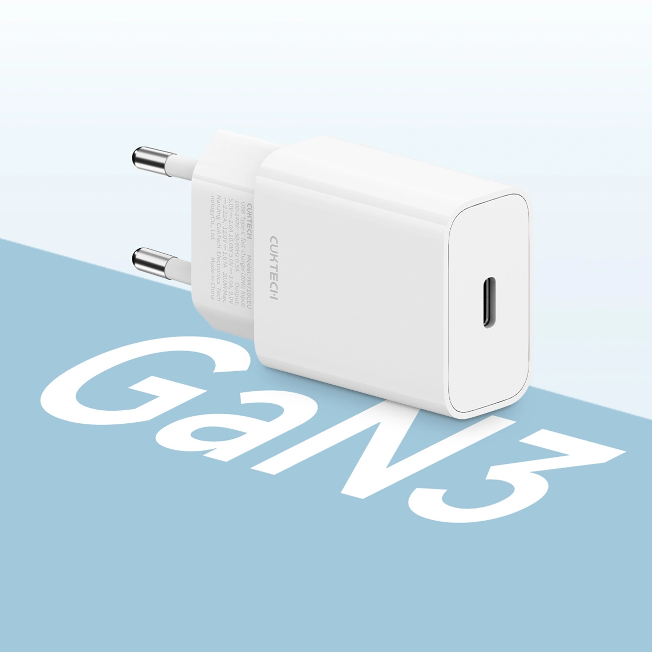 Cuktech HA716C Netzladegerät, 20W, 3A, 1 x USB-C, Weiß