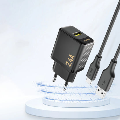 Dudao A23 Netzladegerät, 12W, 2,4A, 1 x USB-A, Schwarz