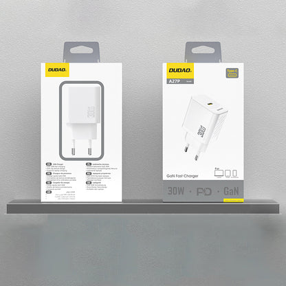 Netzladegerät Dudao A27P, 30W, 3A, 1 x USB-C, Weiß