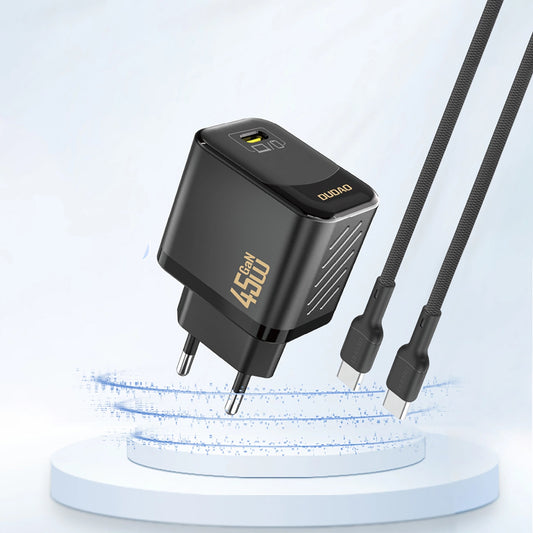 Netzladegerät Dudao A28, 45W, 3A, 1 x USB-C, Schwarz