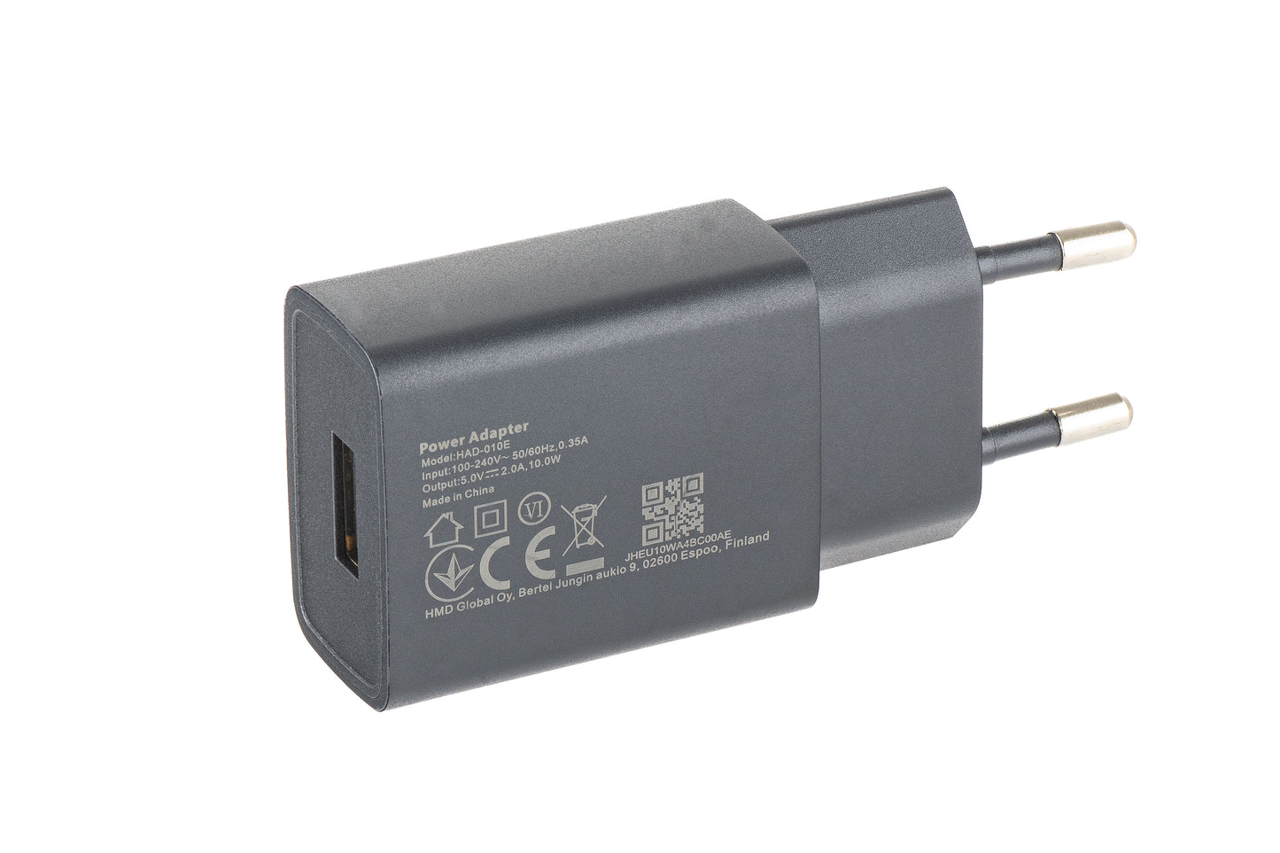 Netzladegerät HMD, 10W, 2A, 1 x USB-A, Schwarz H601000618SH0