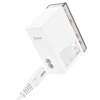 HOCO N36 Netzwerkladegerät, 65 W, 3 A, 3 x USB-A – 3 x USB-C, Weiß