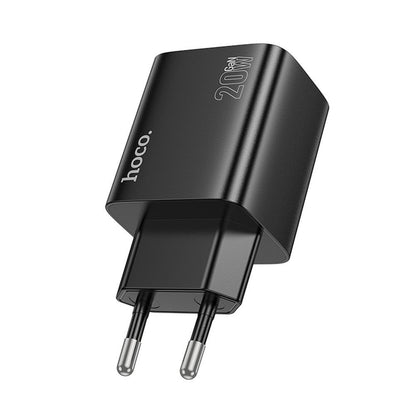 Netzladegerät HOCO N55, 20W, 3A, 2 x USB-A - 2 x USB-C, Schwarz