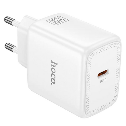 HOCO N83 Netzladegerät, 40W, 3A, 1 x USB-C, Weiß