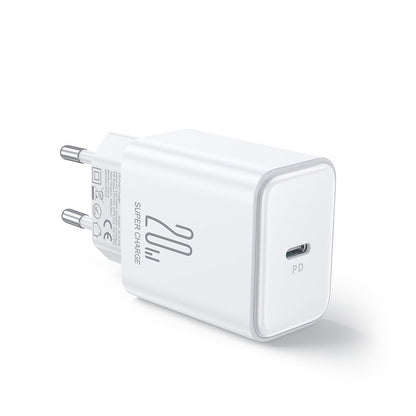 Joyroom Netzwerkladegerät JR-TCF06, 20 W, 3 A, 1 x USB-C, Weiß