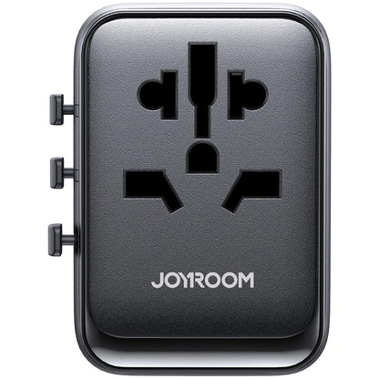 Joyroom JR-TCW01 Reisenetzwerk-Ladegerät, 17 W, 3 A, 1 x USB-C – 3 x USB-A, Schwarz