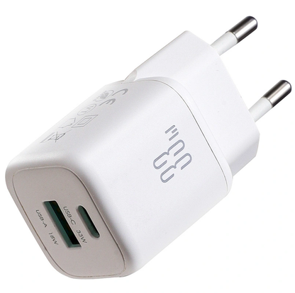 Netzladegerät Joyroom JR-TG7, 33W, 3A, 1 x USB-A - 1 x USB-C, Weiß