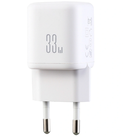 Netzladegerät Joyroom JR-TG7, 33W, 3A, 1 x USB-A - 1 x USB-C, Weiß