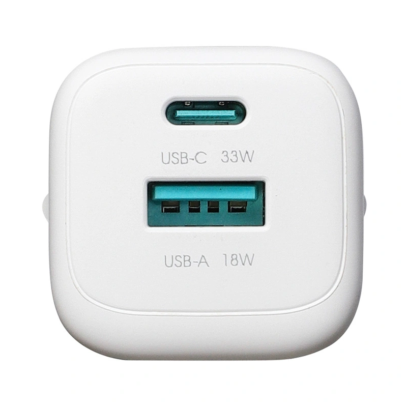 Netzladegerät Joyroom JR-TG7, 33W, 3A, 1 x USB-A - 1 x USB-C, Weiß