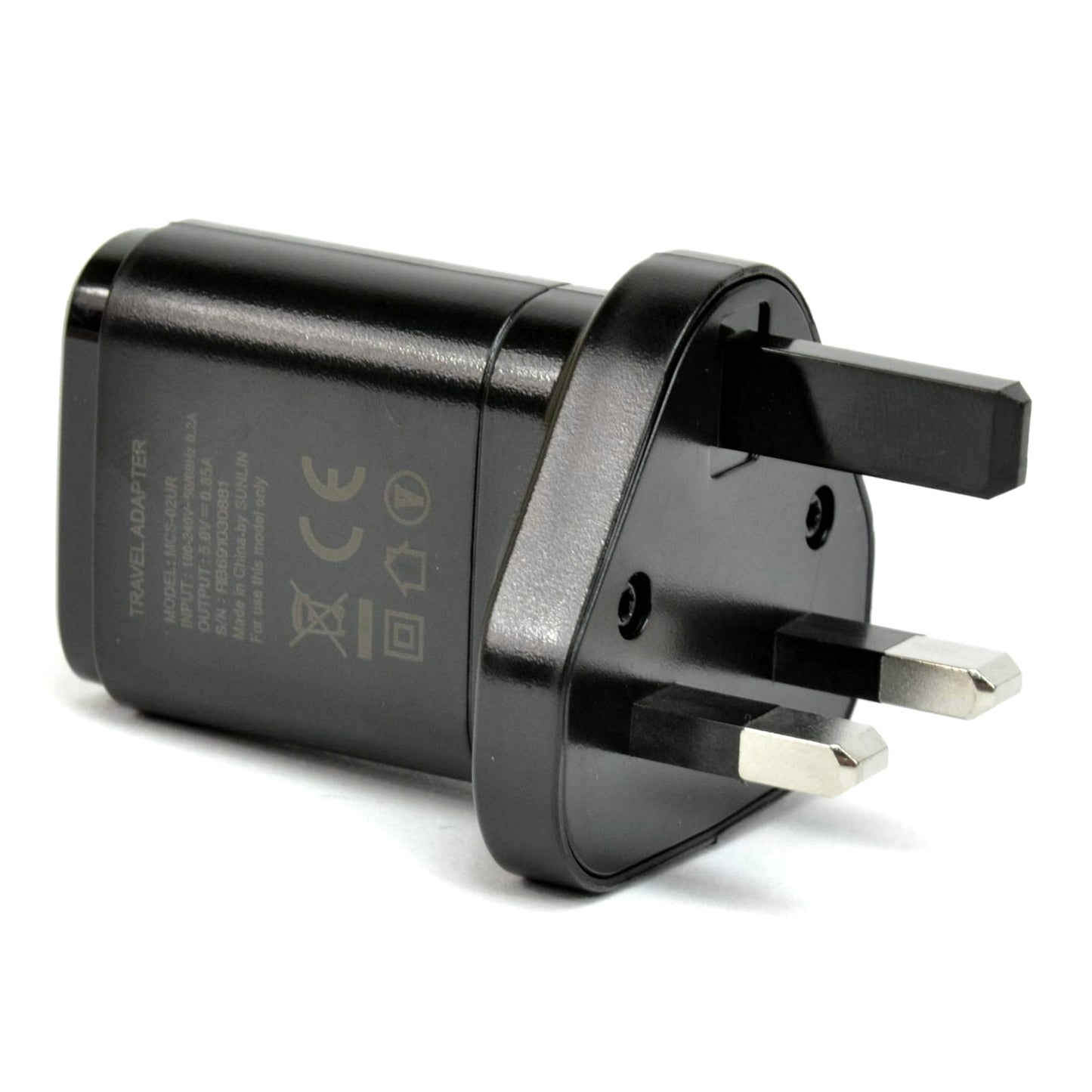 LG UK Wall Charger, 4.25W, 0.85A, 1 x USB-A, Black MCS-02UR