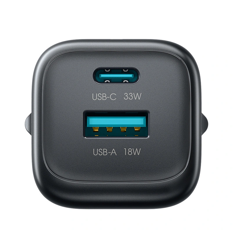 Netzladegerät Joyroom JR-TG7, 33W, 3A, 1 x USB-A - 1 x USB-C, Schwarz