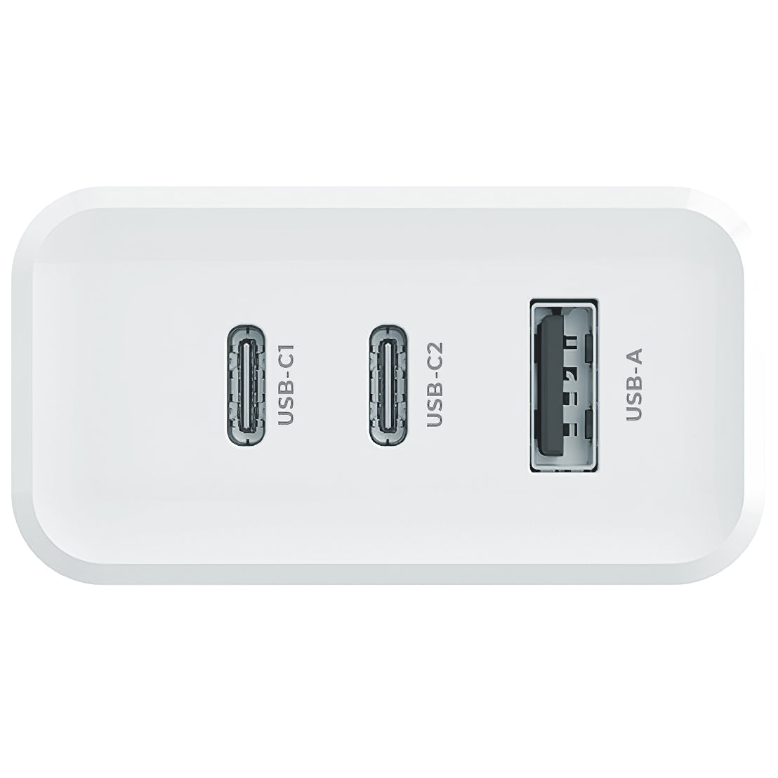 MaXlife Netzwerk-Ladegerät MXTC-07-45ACC, 45 W, 3 A, 1 x USB-A – 2 x USB-C, Weiß