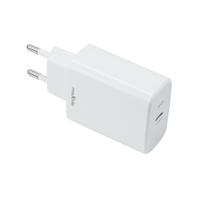 MaXlife MXTC-10-30C Netzwerkladegerät, 30 W, 3 A, 1 x USB-C, Weiß