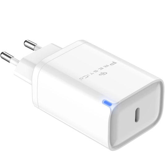 Prestico F24 Netzwerkladegerät, 45 W, 3 A, 1 x USB-C, Weiß