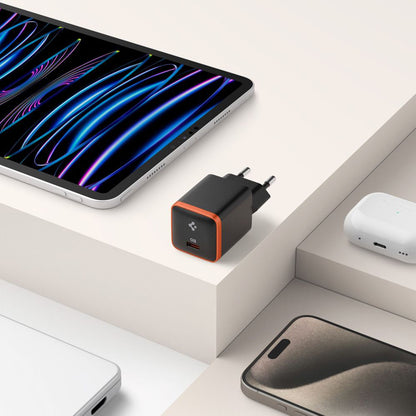 Spigen EE301EU Essential Netzladegerät, 30W, 3A, 1 x USB-C, Schwarz ACH08448