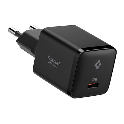 Spigen EE301EU Essential Wall Charger, 30W, 3A, 1 x USB-C, Black ACH09493