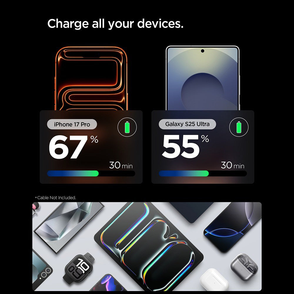 Spigen EE301EU Essential Wall Charger, 30W, 3A, 1 x USB-C, Black ACH09493
