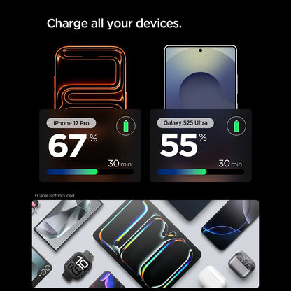 Spigen EE301EU Essential Wall Charger, 30W, 3A, 1 x USB-C, Black ACH09493