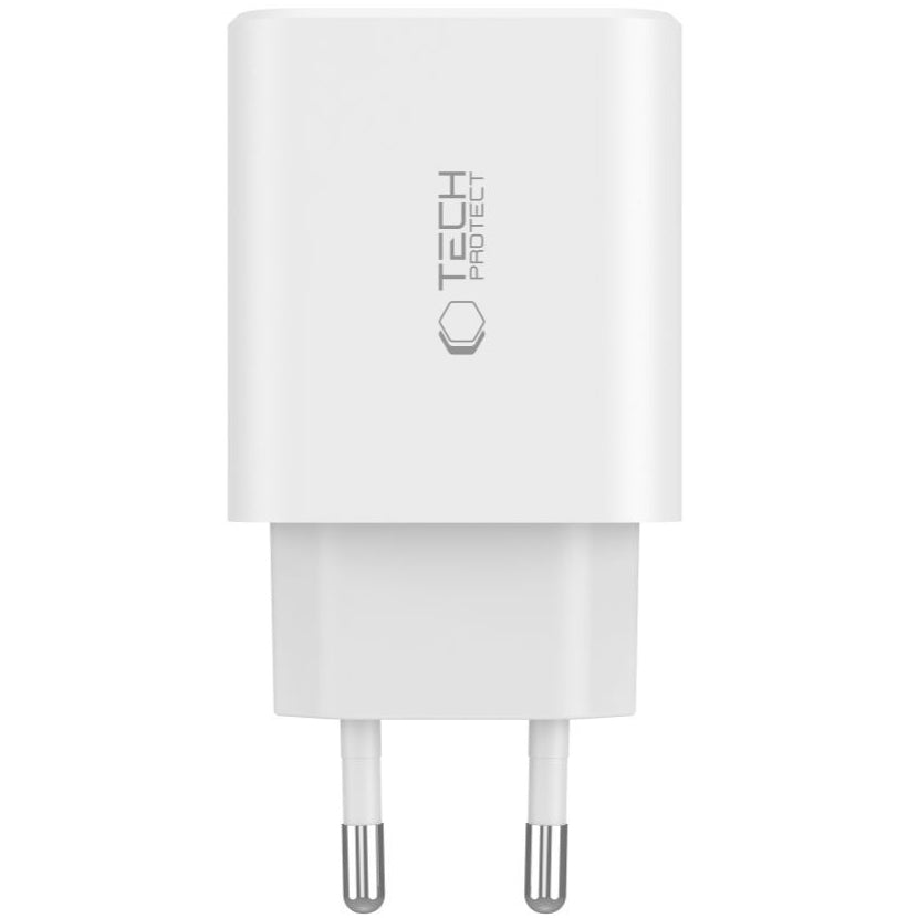 Netzwerkladegerät Tech-Protect NC30W, 30 W, 3 A, 1 x USB-A - 2 x USB-C, Weiß