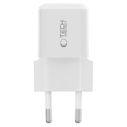 Tech-Protect NCM25 Network Charger, 25W, 3A, 1 x USB-C, White