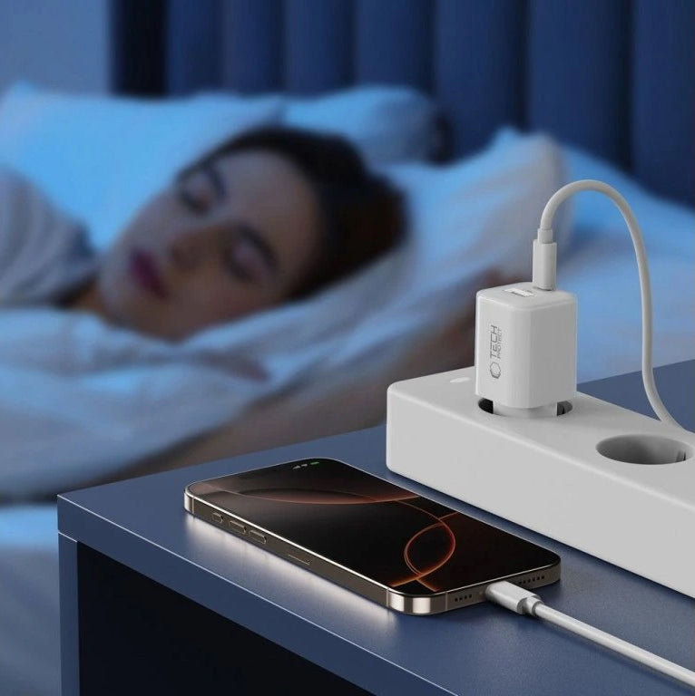 Netzladegerät Tech-Protect NCM33W, 33W, 3A, 1 x USB-A - 1 x USB-C, Weiß