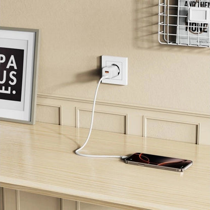 Netzladegerät Tech-Protect NCM33W, 33W, 3A, 1 x USB-A - 1 x USB-C, Weiß