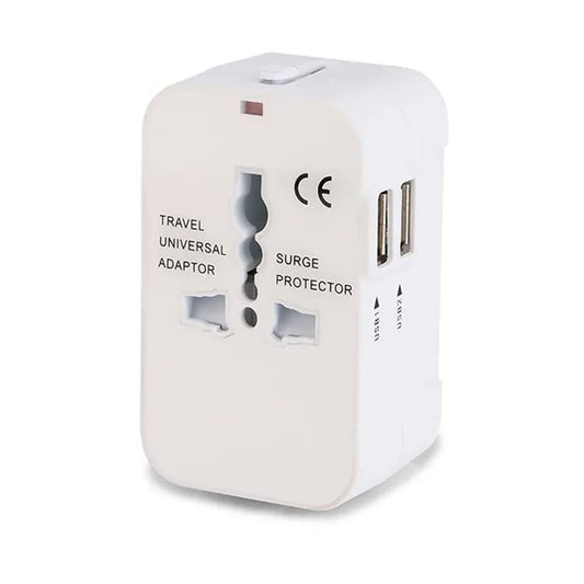 Techsuit HHT202 Travel Network Charger, 10W, 2A, 2 x USB-A, White