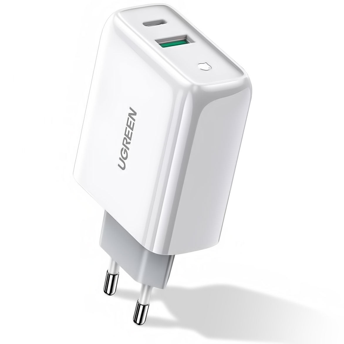 Netzwerkladegerät UGREEN CD170, 36W, 3A, 1 x USB-A - 1 x USB-C, Weiß