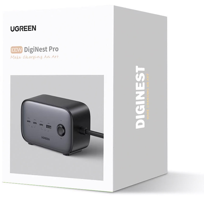 Verlängerungskabel UGREEN CD270, 2 x Schuko, Grau