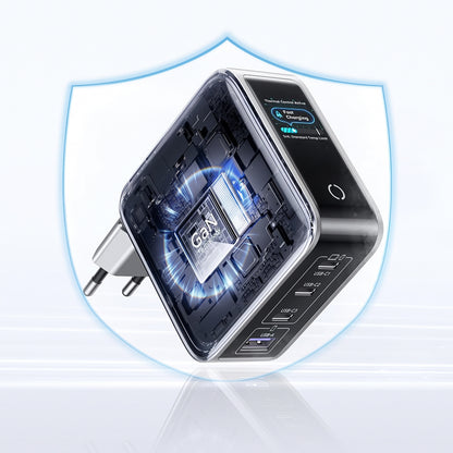 UGREEN Nexode Pro X772 (95942B) Netzladegerät mit Display, 100 W, 5 A, 1 x USB-A – 3 x USB-C, Grau