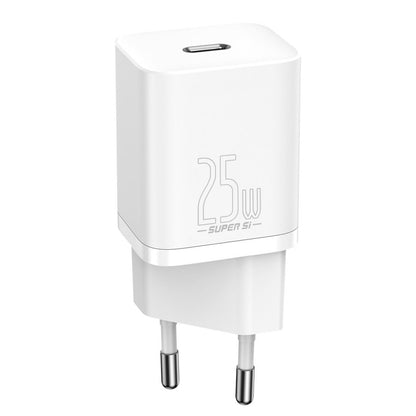 Baseus Super Si Netzwerkladegerät, 25 W, 3 A, 1 x USB-C, Weiß CCSP020102