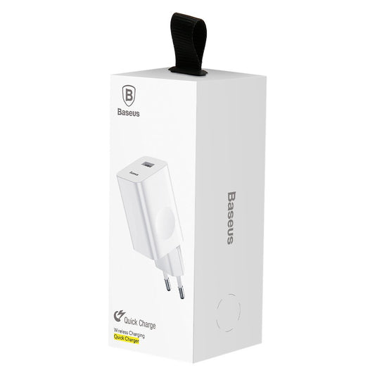 Baseus Netzladegerät, 24W, 3A, 1 x USB-A, Weiß CCALL-BX02