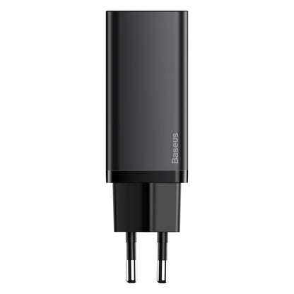 Baseus GaN2 Lite Netzwerkladegerät, 65 W, 3 A, 1 x USB-A – 1 x USB-C, Schwarz CCGAN2L-B01