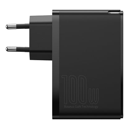 Baseus GaN2 Pro Netzwerkladegerät, 100 W, 5 A, 2 x USB-A – 2 x USB-C, Schwarz CCGAN2P-L01