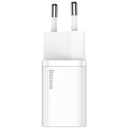 Baseus Super Si Netzwerkladegerät, 20 W, 3 A, 1 x USB-C, Weiß CCSUP-B02