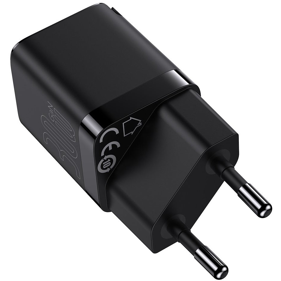 Baseus GaN3 Netzwerkladegerät, 30 W, 3 A, 1 x USB-C, Schwarz CCGN010101