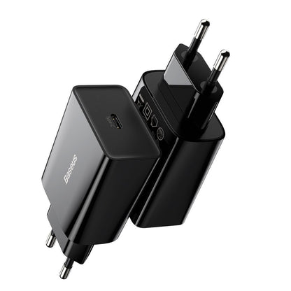 Baseus Speed ​​​​Network Ladegerät, 20 W, 3 A, 1 x USB-C, Schwarz CCFS-SN01