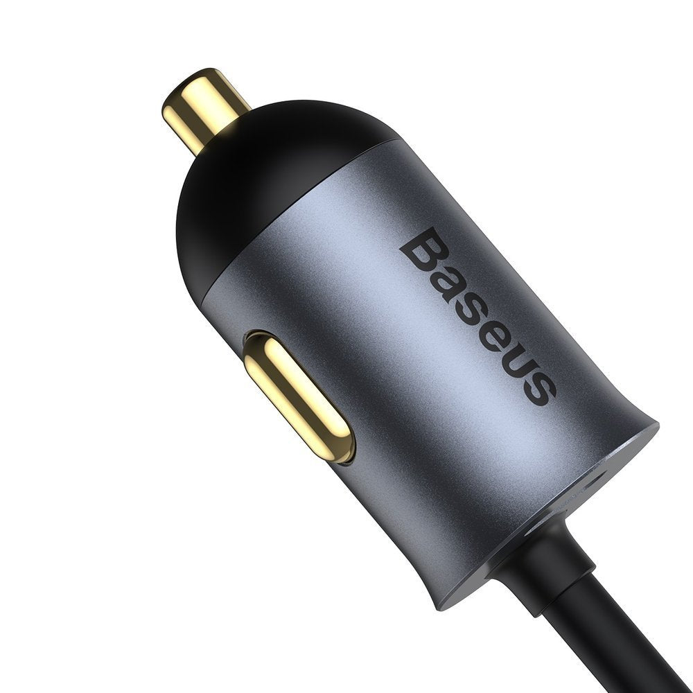 Baseus Share Together Autoladegerät, 120 W, 3 A, 2 x USB-A – 2 x USB-C, Grau CCBT-A0G