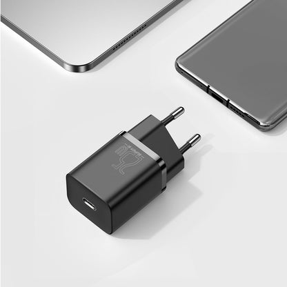 Baseus Super Si Netzwerkladegerät, 25 W, 3 A, 1 x USB-C, Schwarz CCSP020101