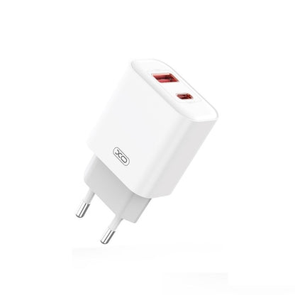 Netzwerkladegerät mit USB-C-Kabel XO Design CE12, 20 W, 3 A, 1 x USB-A - 1 x USB-C, Weiß