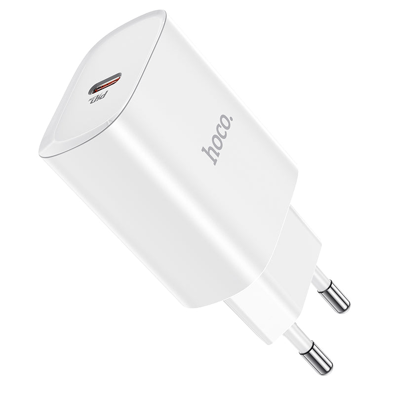 HOCO N14 Netzwerkladegerät, 20 W, 3 A, 1 x USB-C, Weiß