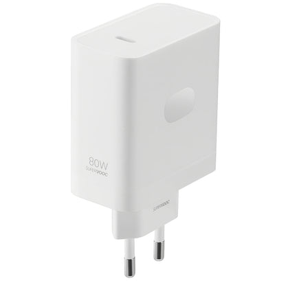 Netzwerkladegerät mit USB-C-Kabel OnePlus, 80 W, 7,3 A, 1 x USB-C, Weiß 5461100248