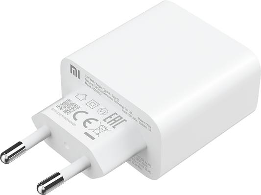 Xiaomi Netzwerkladegerät, 33 W, 3 A, 1 x USB-A – 1 x USB-C, Weiß BHR4996GL