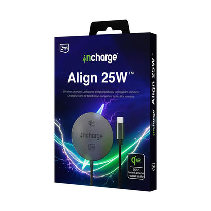 Wireless-Netzteil 3MK Align, 25W, Schwarz