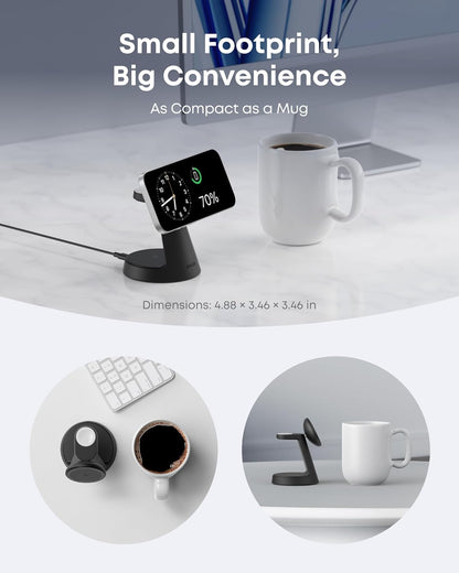 Anker MagGo 3in1 Wireless Netzladegerät, 15W, 1.67A, Schwarz B25M4G11